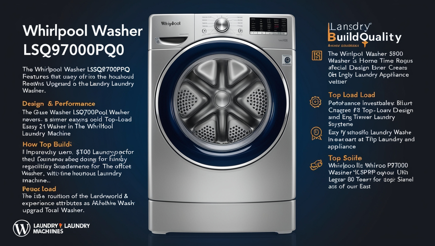 Whirlpool Washer LSQ9700PQ0