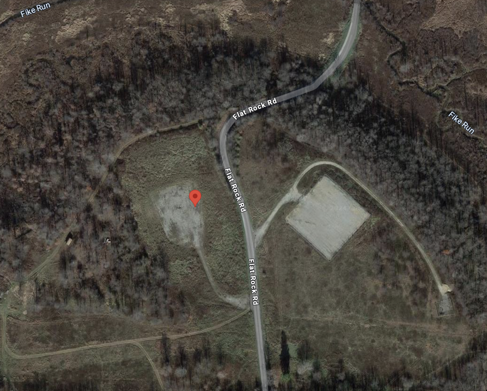 Google Maps Image of abandoned shale well