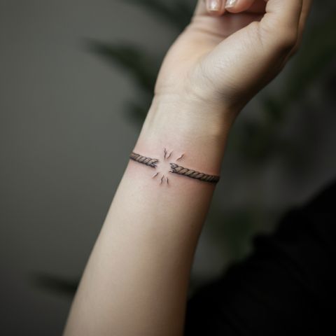 Broken Rope Tattoo
