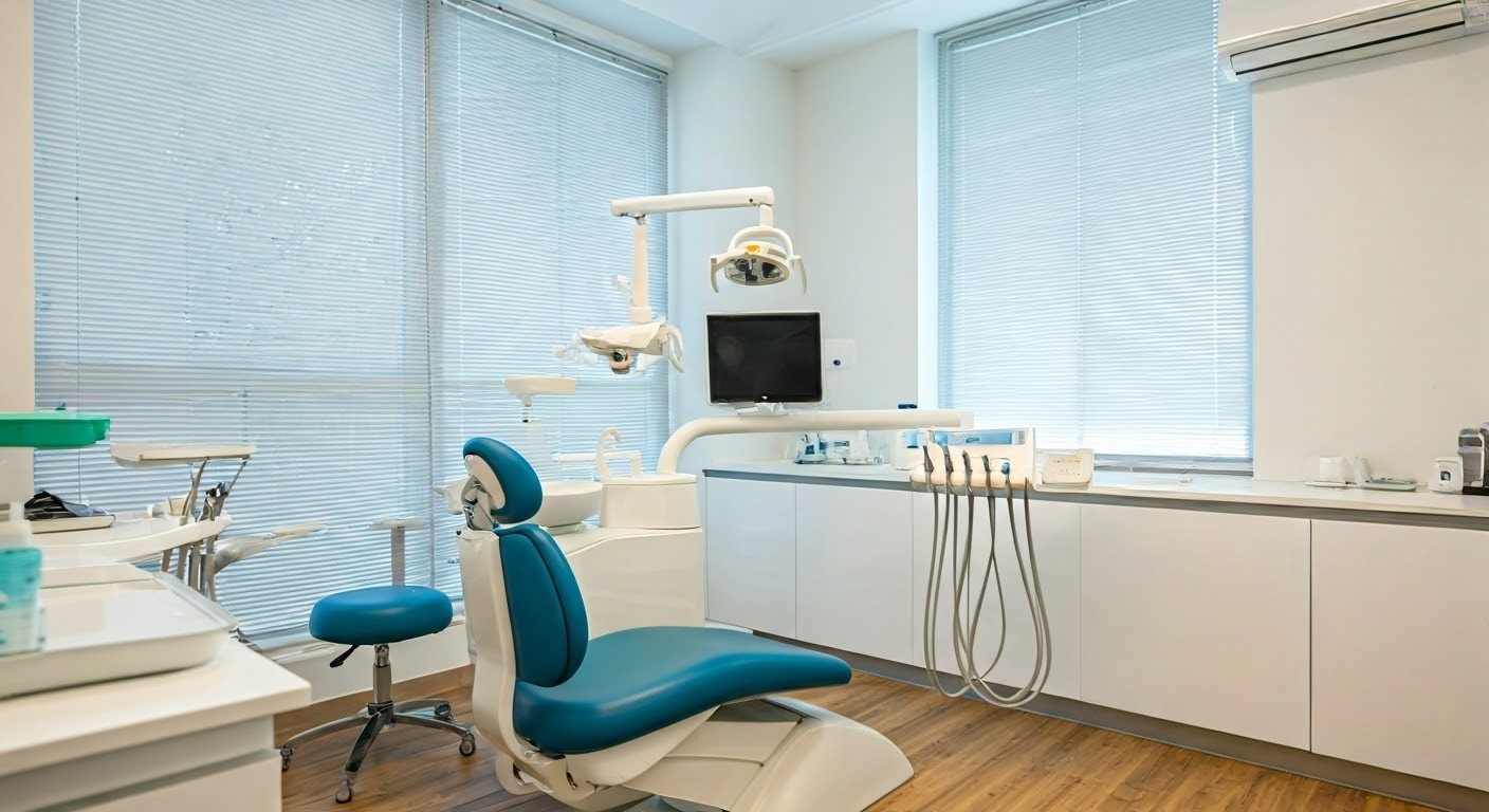 Modern dental office with equipment