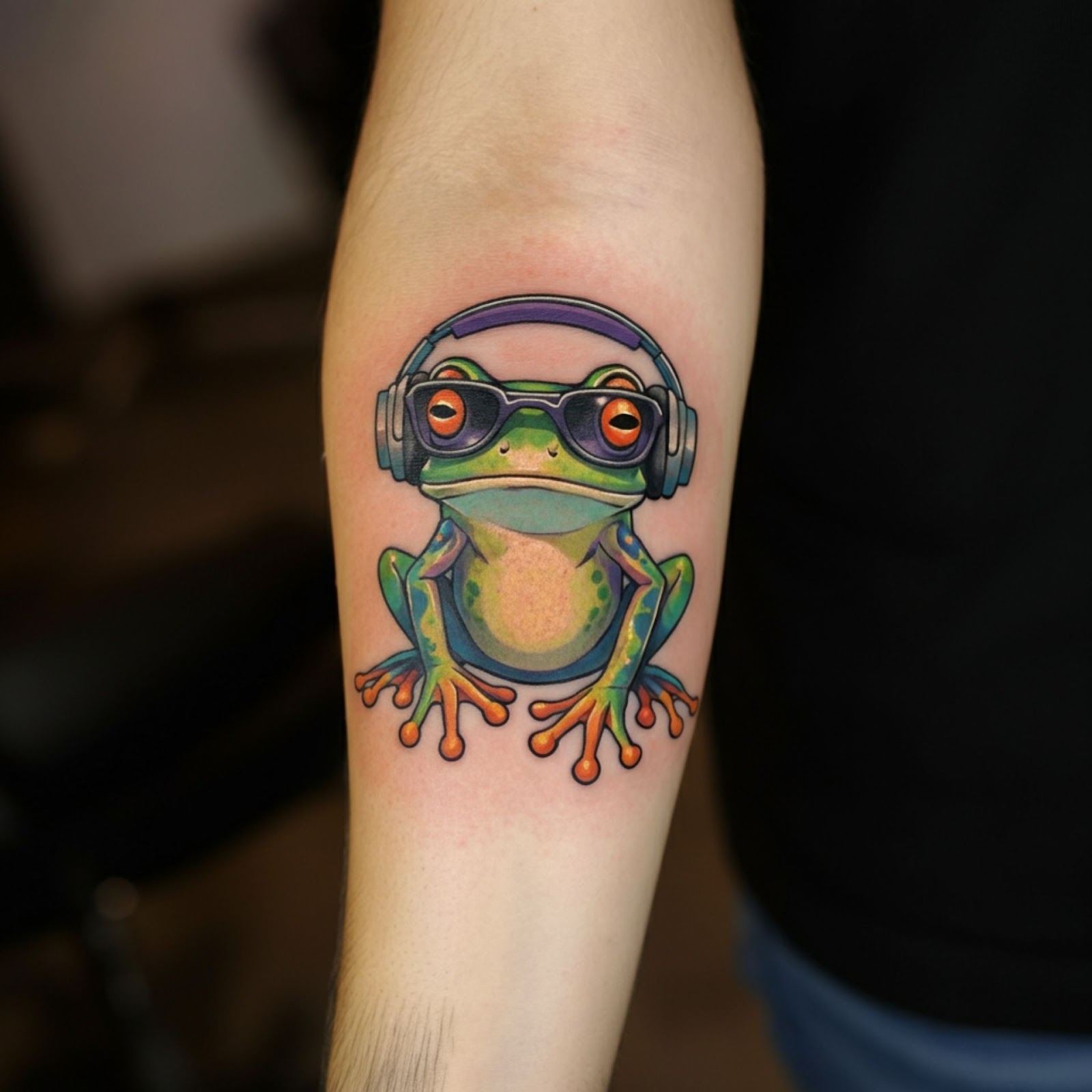 Pop Culture Frog Tattoo