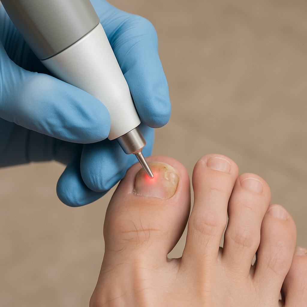 Laser treatment for toenail fungus