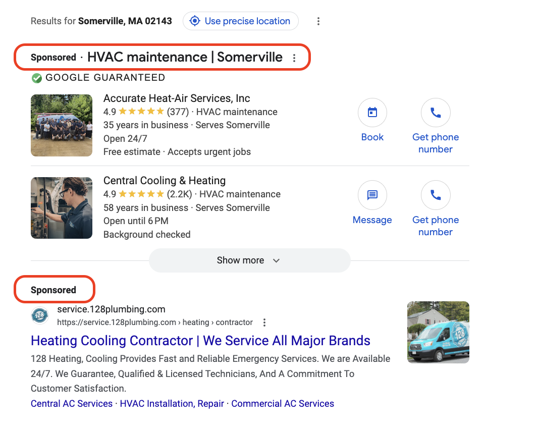 HVAC search engine marketing