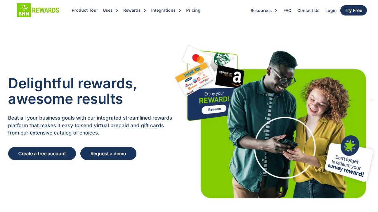 BHN Rewards customer loyalty software