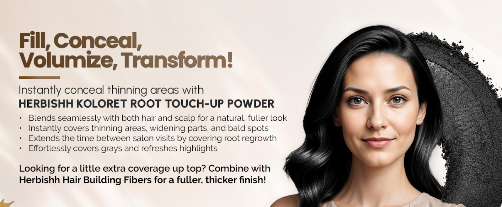 Natural Black Koloret Root Touch Up Powder– 4 gm
