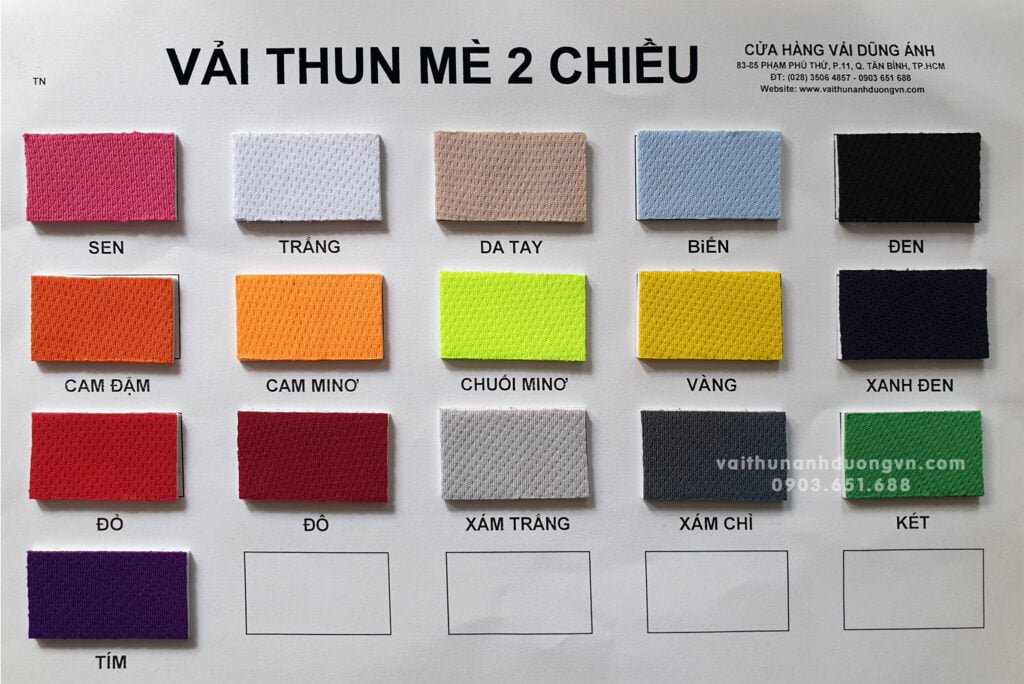 vải thun mè 4 chiều