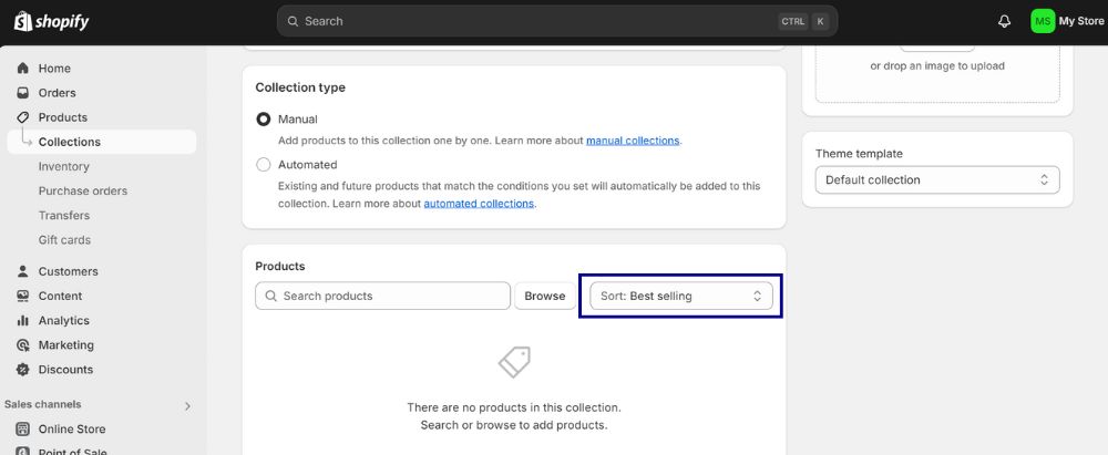 How To Create A Manual Collection on Shopify 6