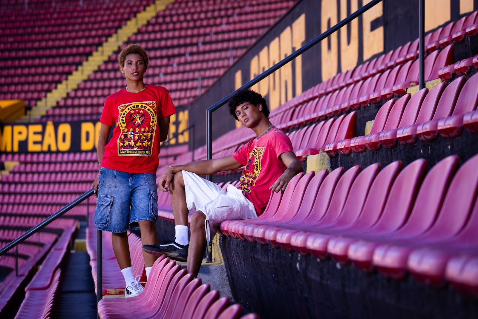 Modelo para a coleção Sport Club do Recife para a coleção da Chico Rei