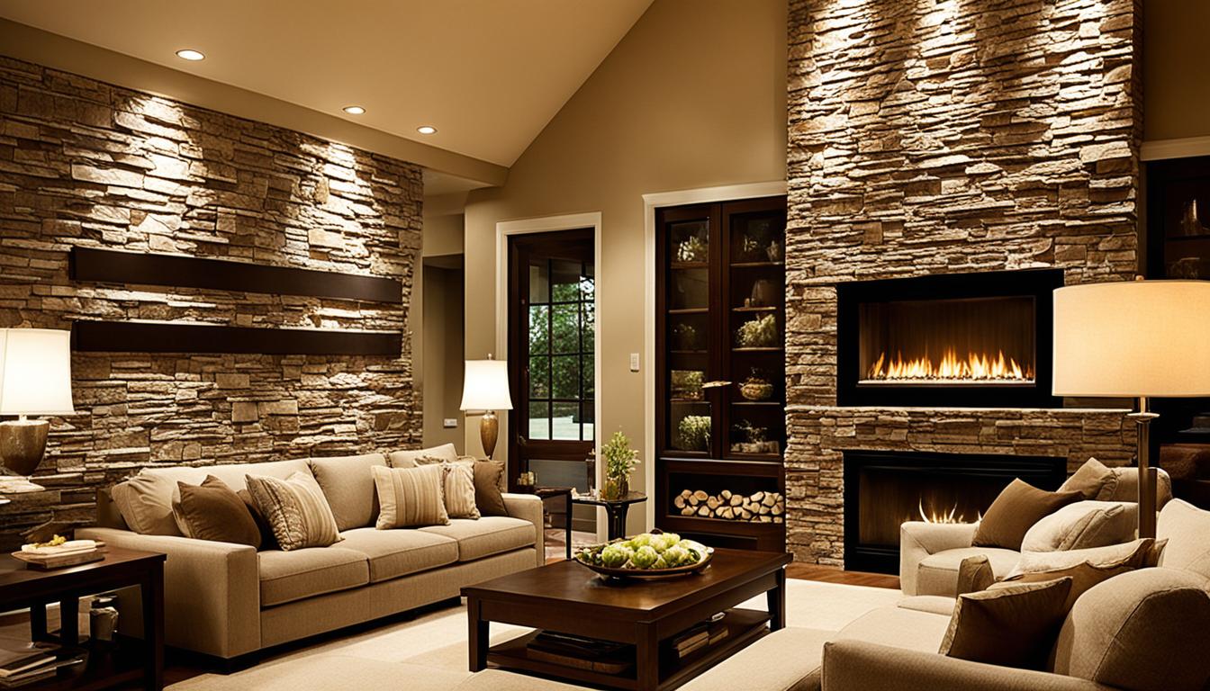 stone wall interior design ideas