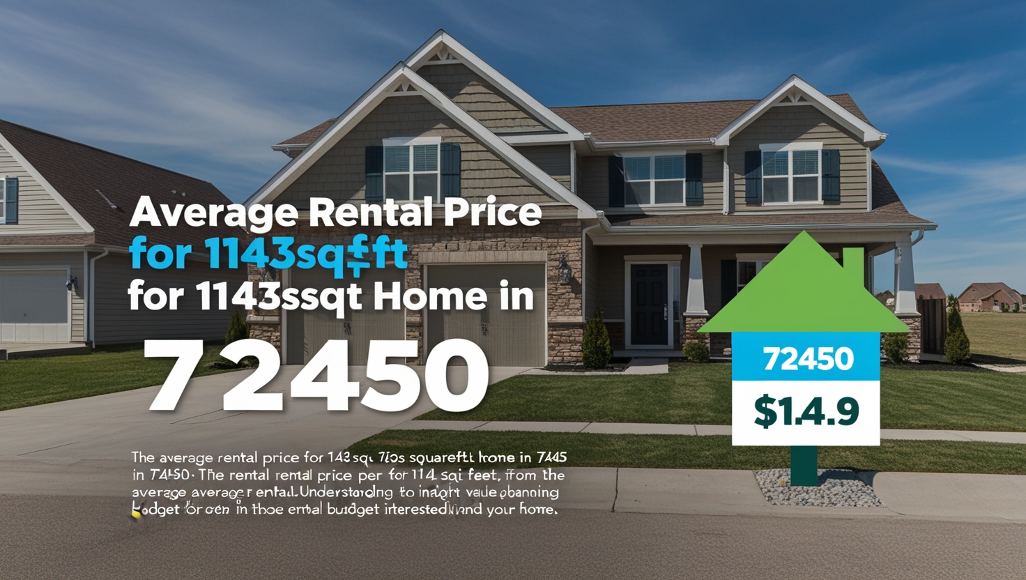 average rental price for 1143sqft home in 72450​