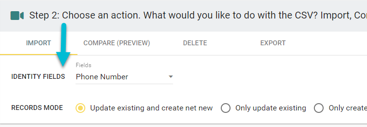 choose identity fields to avoid duplicates in Insycle