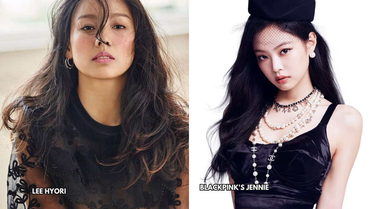 A picture of blackpink jennie and Lee Hyori 