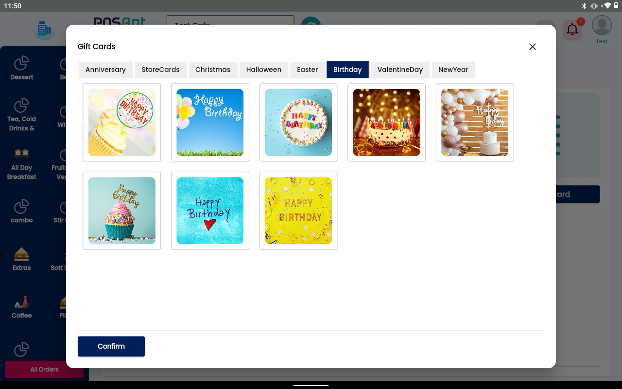 different types of gift cards by POSApt