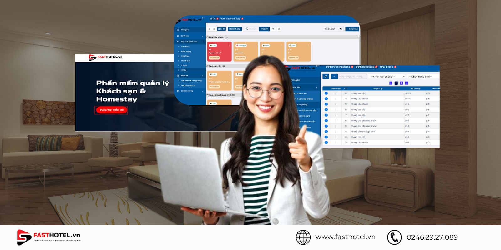 Các tính năng của phần mềm Fasthotel.vn