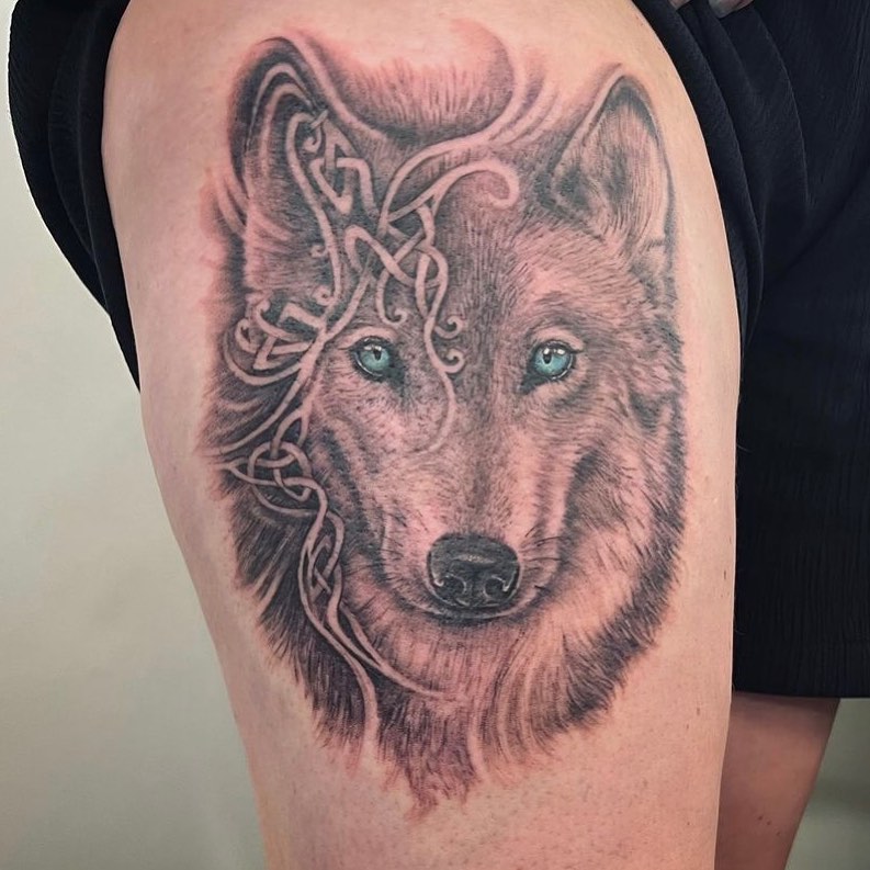 Wolf Thigh Art