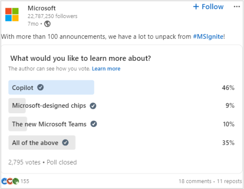 Microsoft's Interactive Polls