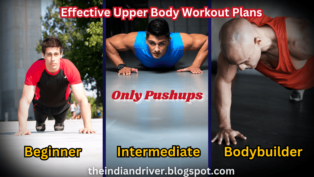 3 Effective Upper Body Workout Plans (Only Pushups)