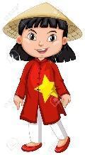 Vietnamese Girl In Tradition Costume Illustration Royalty Free SVG, Cliparts, Vectors, And Stock Illustration. Image 78784414.