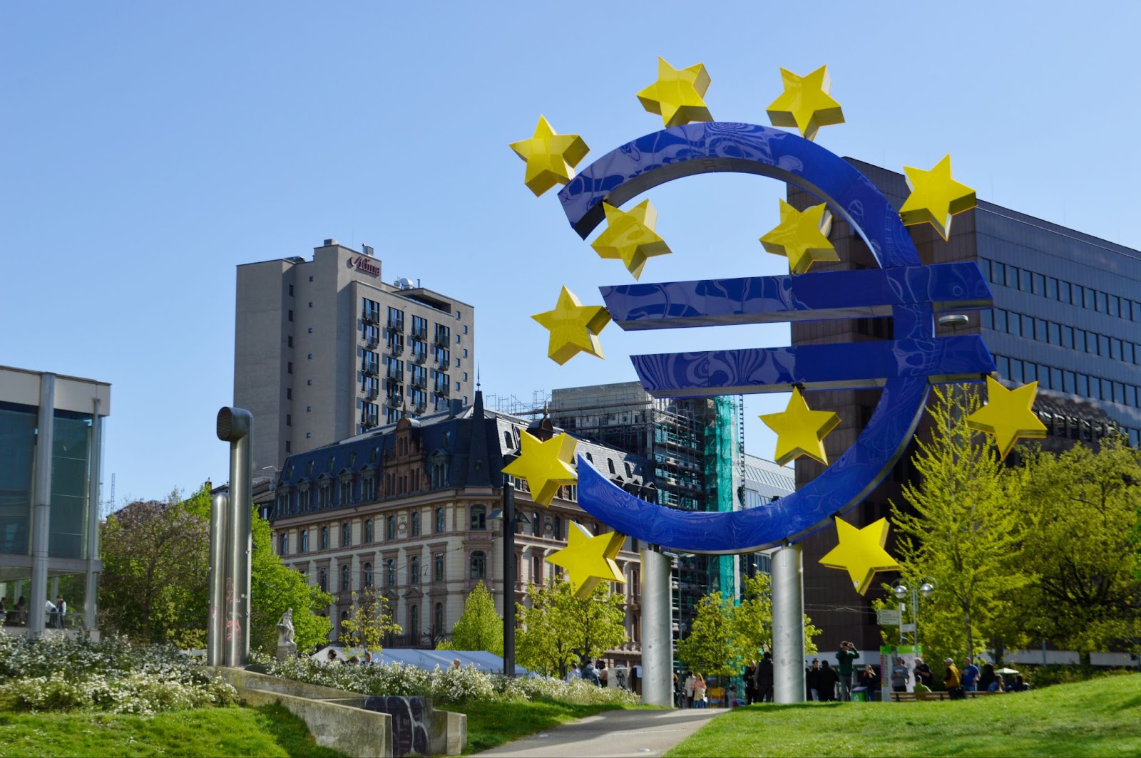 Big euro sign in germany, europe