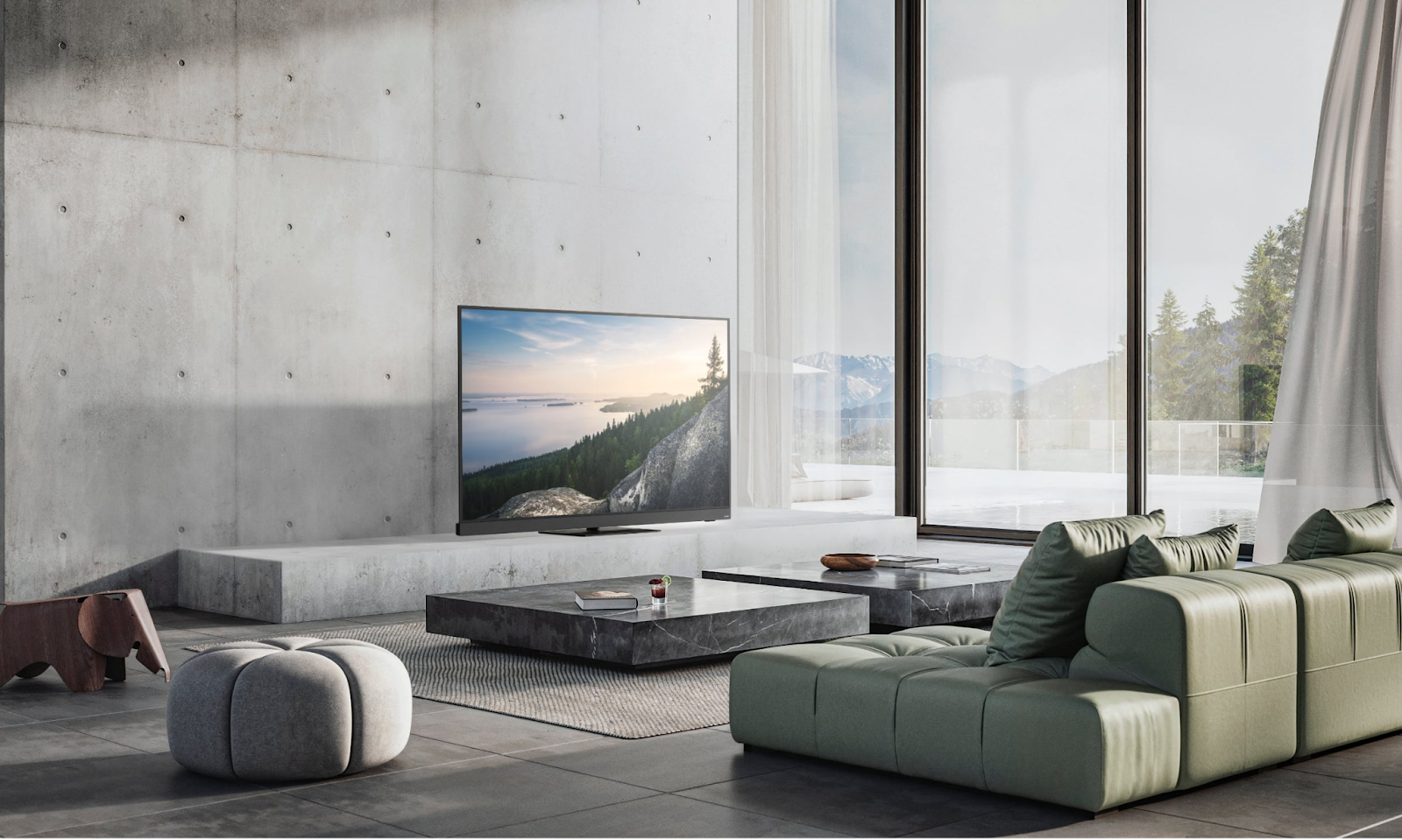 Panasonic Z90B in living room.