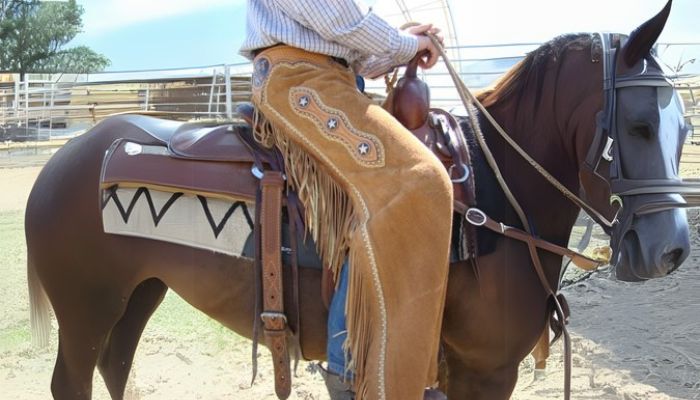 Ride In Style With Premium Leather Tassel Chaps