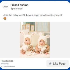 facebook page promotion ad format