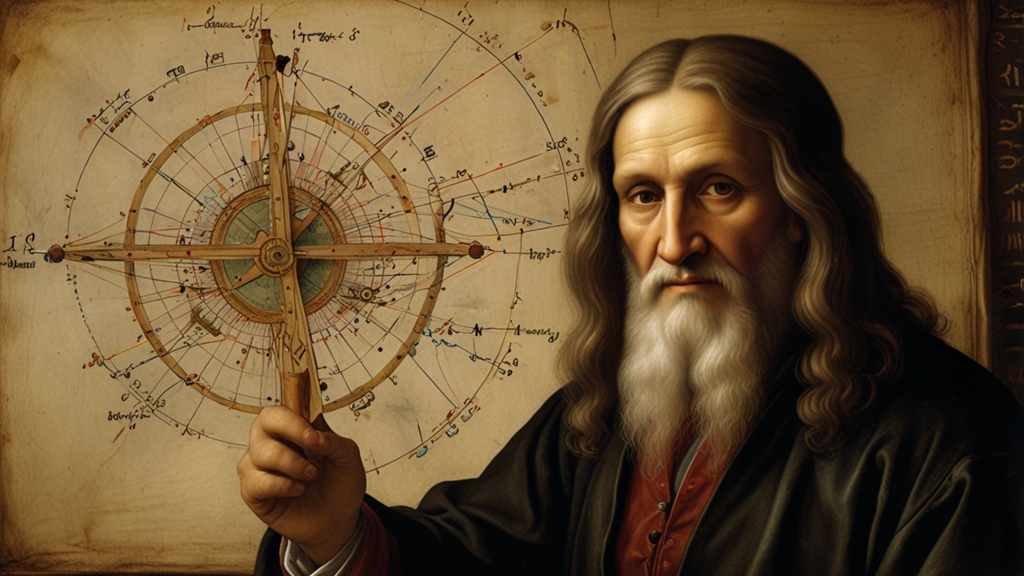 Bussola to Measure Angles Within a Circle Leonardo da Vinci