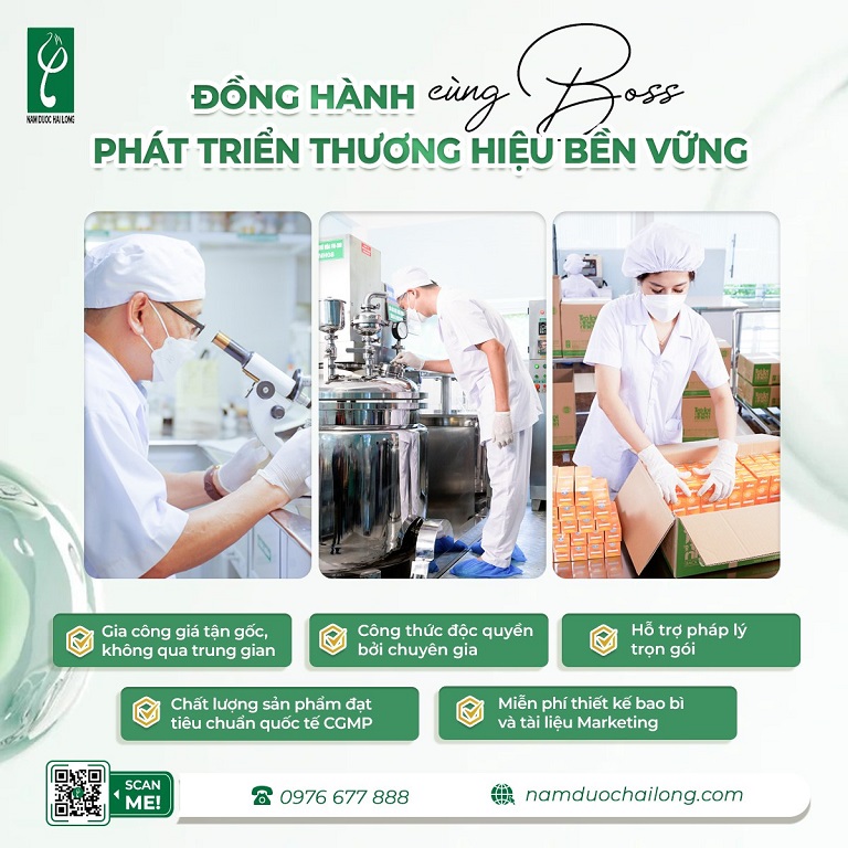 Nam dược Hải Long - Đơn vị gia công mỹ phẩm Hà Nội uy tín