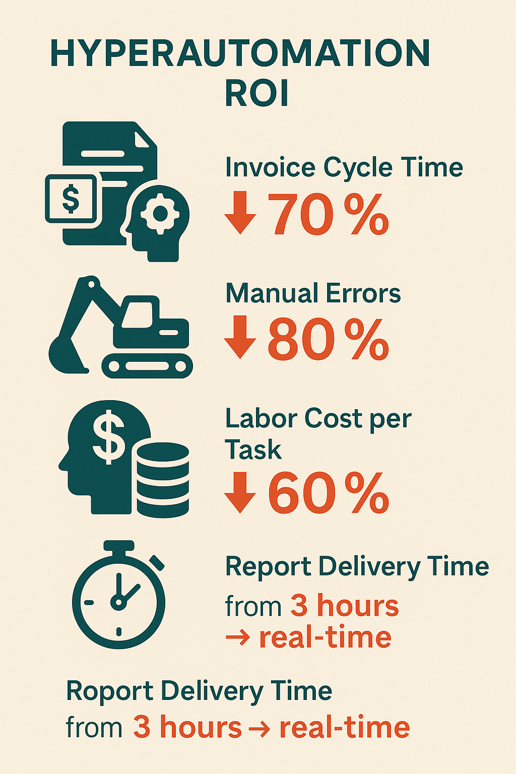 robotic process automation in mining​ ROI