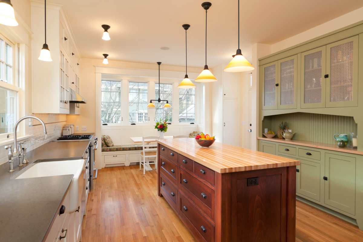 3-Toned Kitchen Inset Cabinets