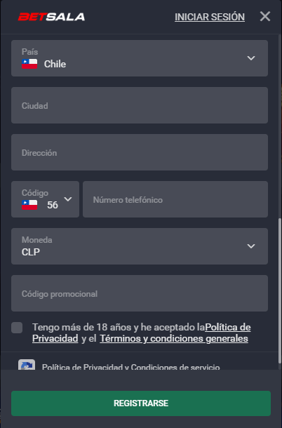 Betsala registro