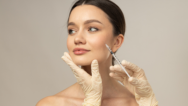 woman having botox