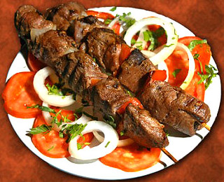 Shish kebab in Bejuco 