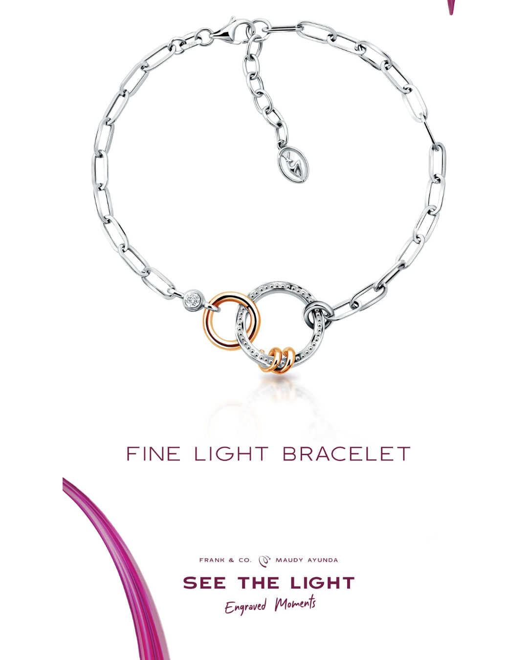 See The Light Engraved Moments fine Light Bracelet