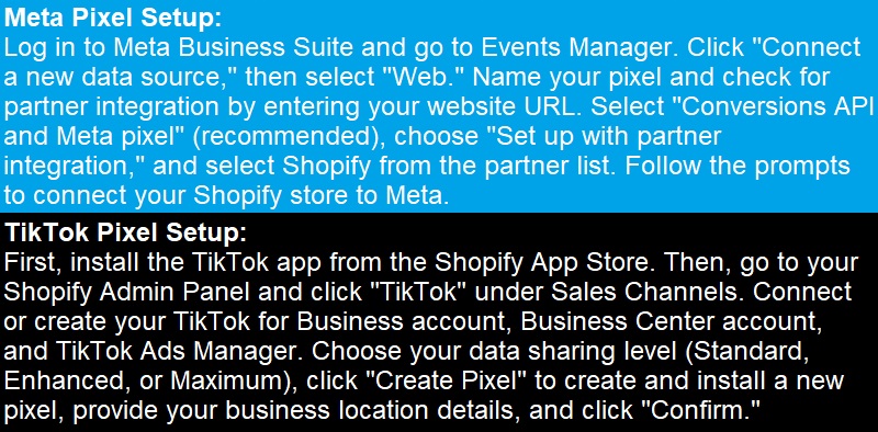 How to add tracking pixels in Shopify