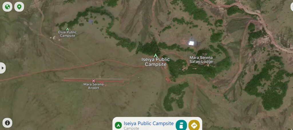 Iseiya Public Campsite Map