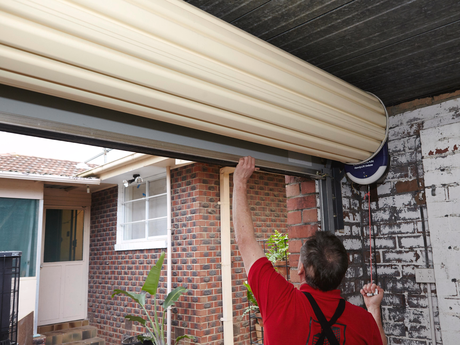 open garage door manually from outside