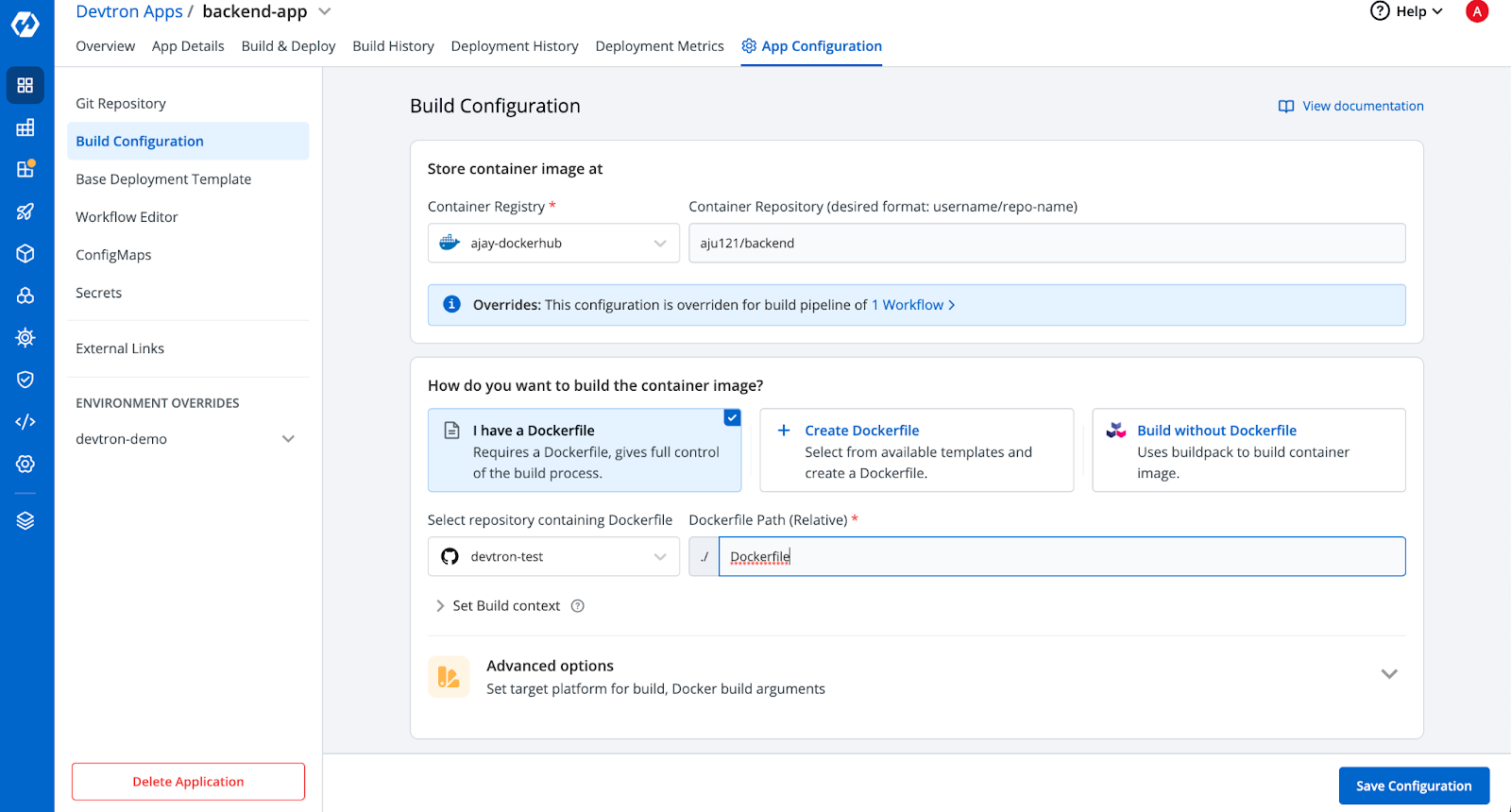 build-configurations