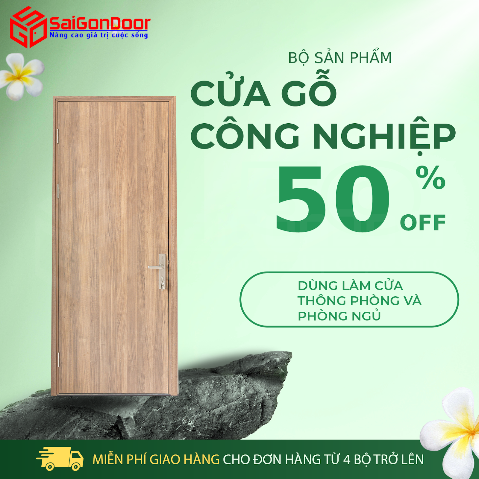 CỬA GỖ GIÁ RẺ SAIGONDOOR – CHẤT LƯỢNG TỐT, GIÁ PHÙ HỢP
