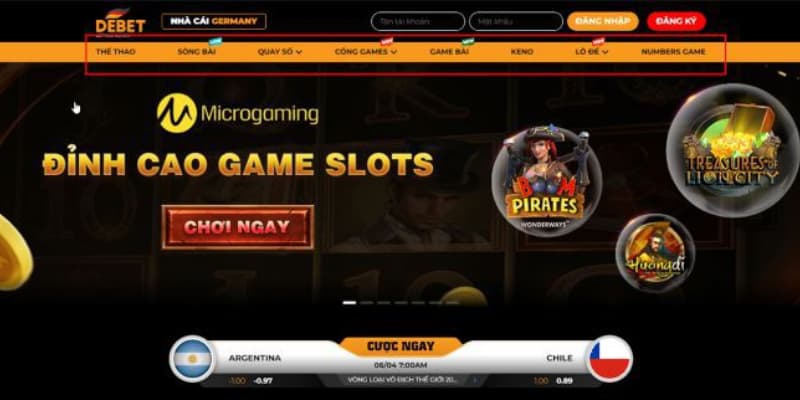 Giới thiệu tổng quan về webgame DEBET