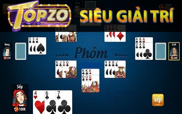 Game bài phỏm tại cổng game topzo