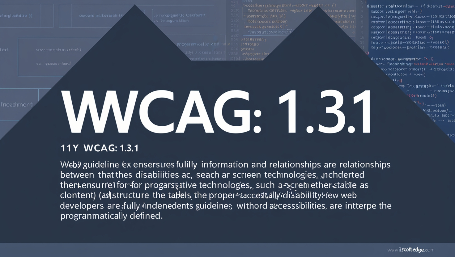 11y WCAG: 1.3.1