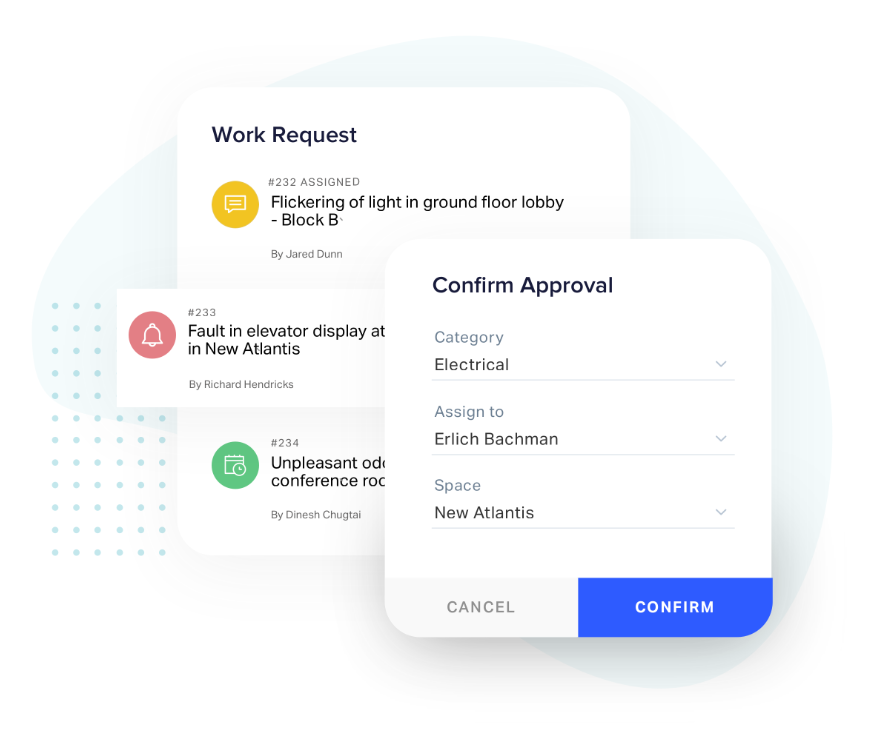 Automating work order approvals for asset service requests