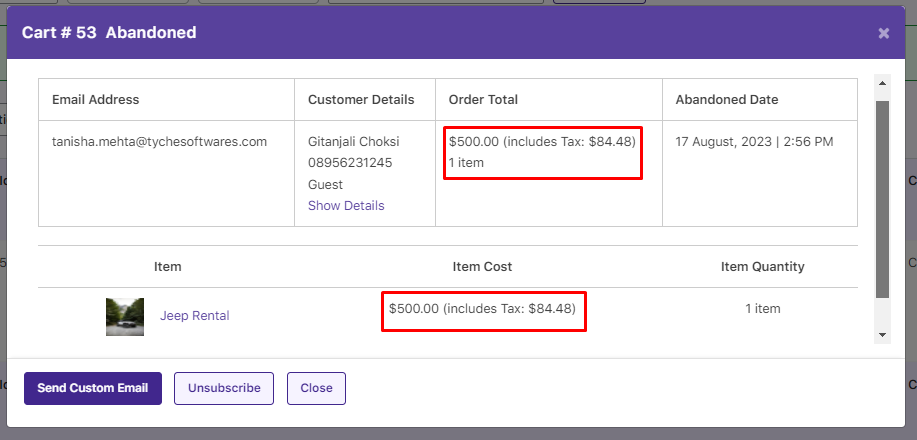 Prices Including or Excluding Taxes - Tyche Softwares Documentation