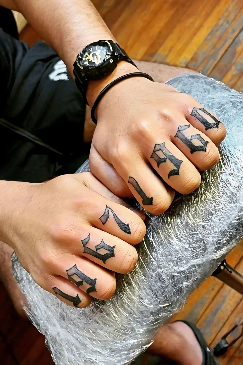 Number Finger Tattoo