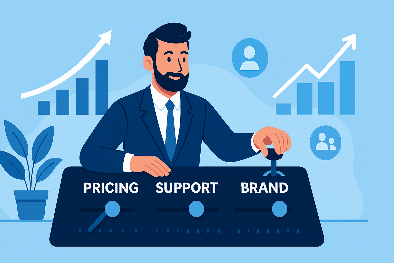 A white-label UCaaS reseller managing their own pricing and brand with full business control.