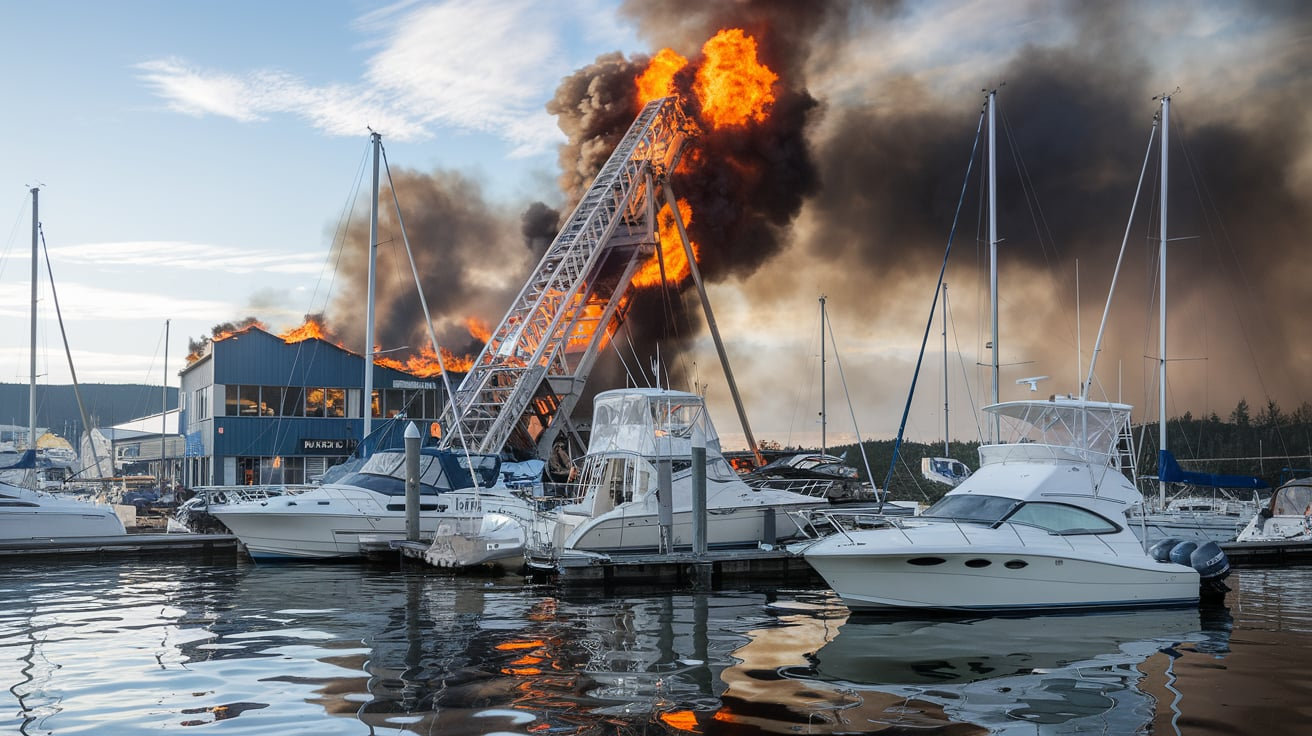 boat fire alton marina illinois 2016 fishing