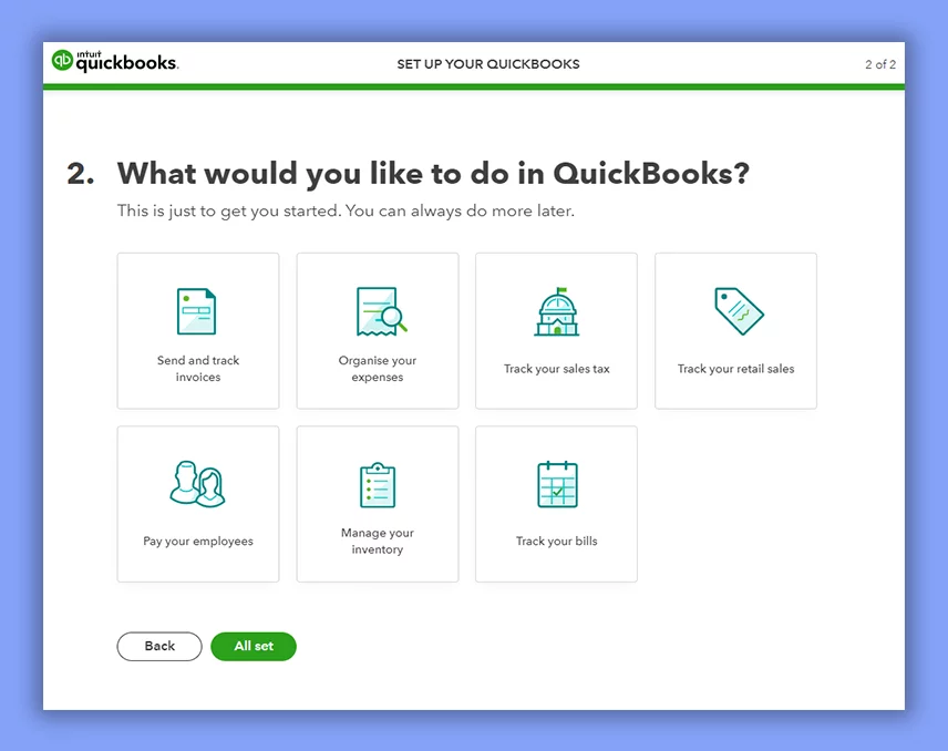 quickbooks feature