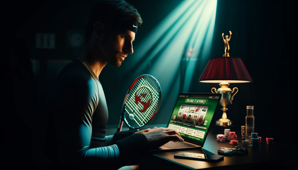 Tennis player and online casino