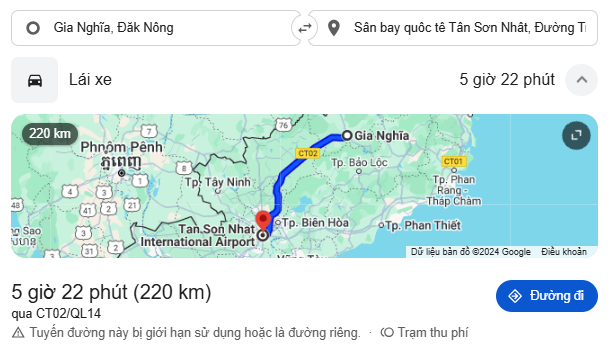 Taxi Gia Nghĩa - Đắk Nông nhận đón, tiễn sân bay Tân Sơn Nhất đi Đắk Nông 3